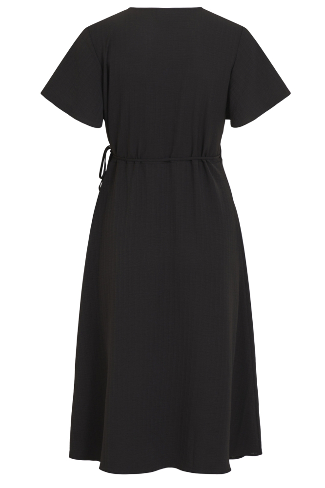 VILOVIE S/S WRAP MIDI DRESS - NOOS 14059666 Black